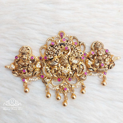 Silver Nakshi Peacock Chocker-SA226