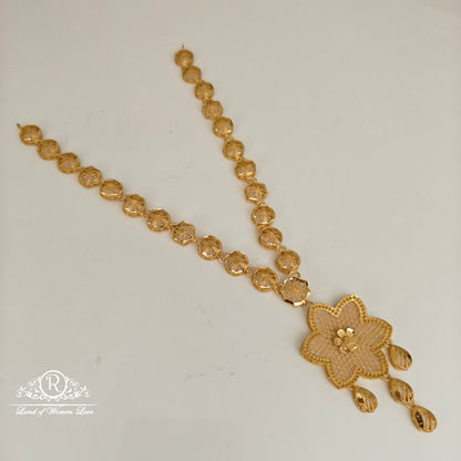 92.5 silver beautiful necklace with earrings set -RCM179