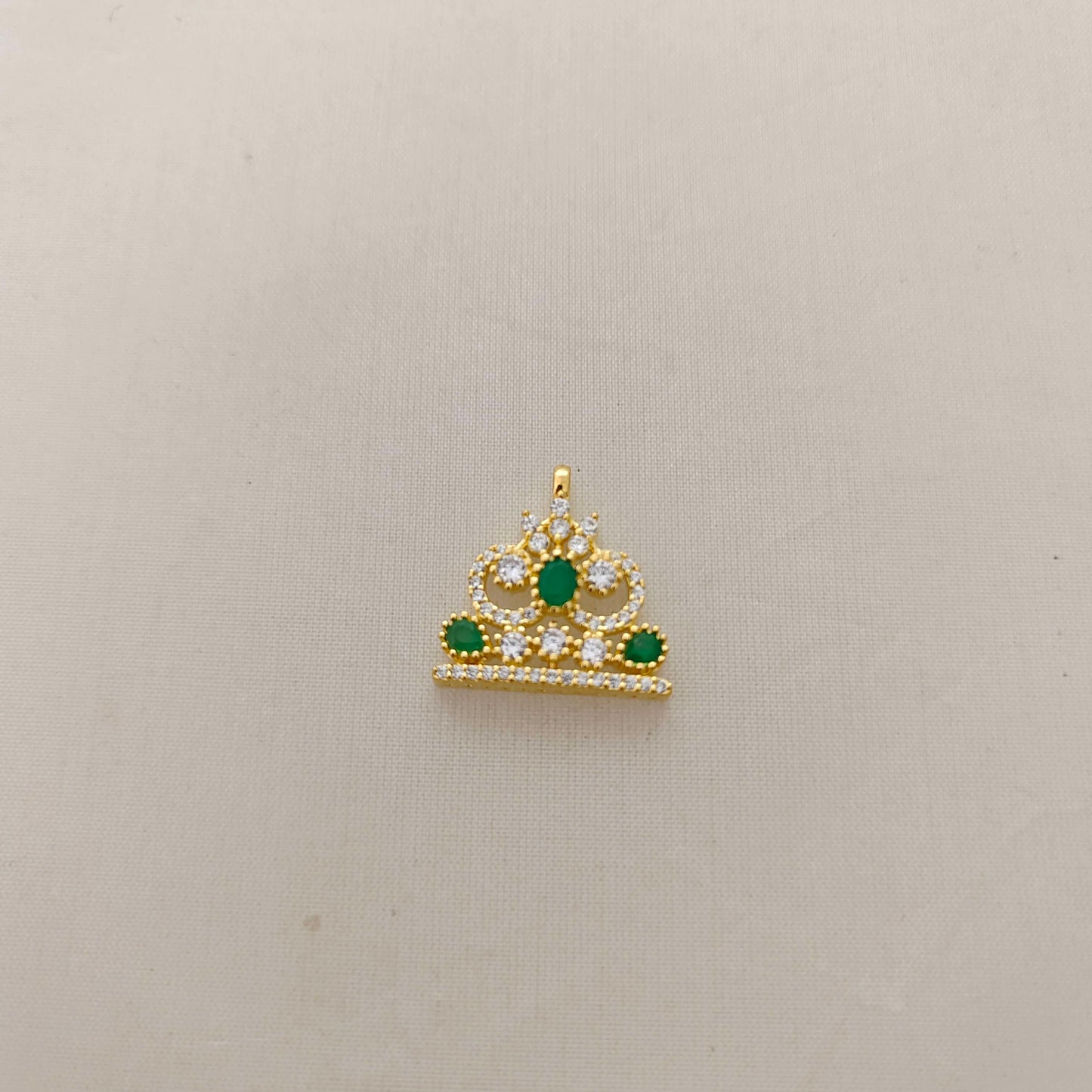 silver cz-stone side locket - rcd306 cz 92.5 silver ramala jewelry / ramala collections