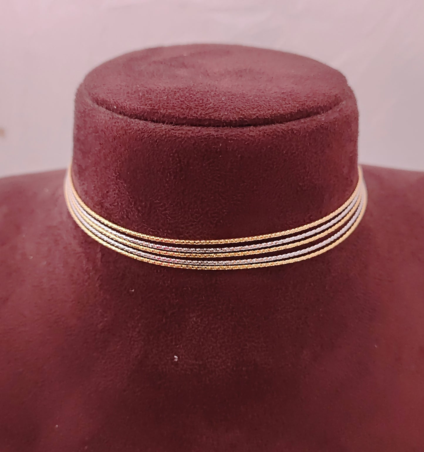 Silver chain and gold polish hasil wire -RCG169