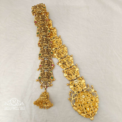 Silver Lakshmi Devi Model Jada Design-RCZ51