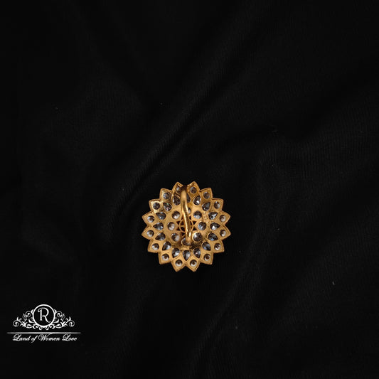 92.5 Silver Flower design CZ-'s pendant -RCCP353