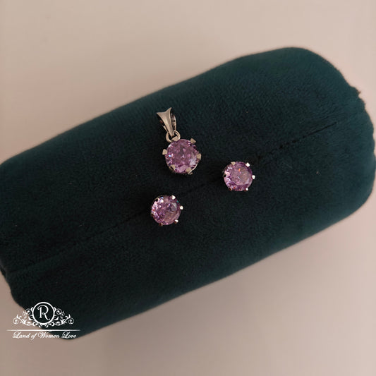 earrings 92.5 silver beautiful earrings with locket set-rcle07 92.5 silver ramala jewelry / ramala collections