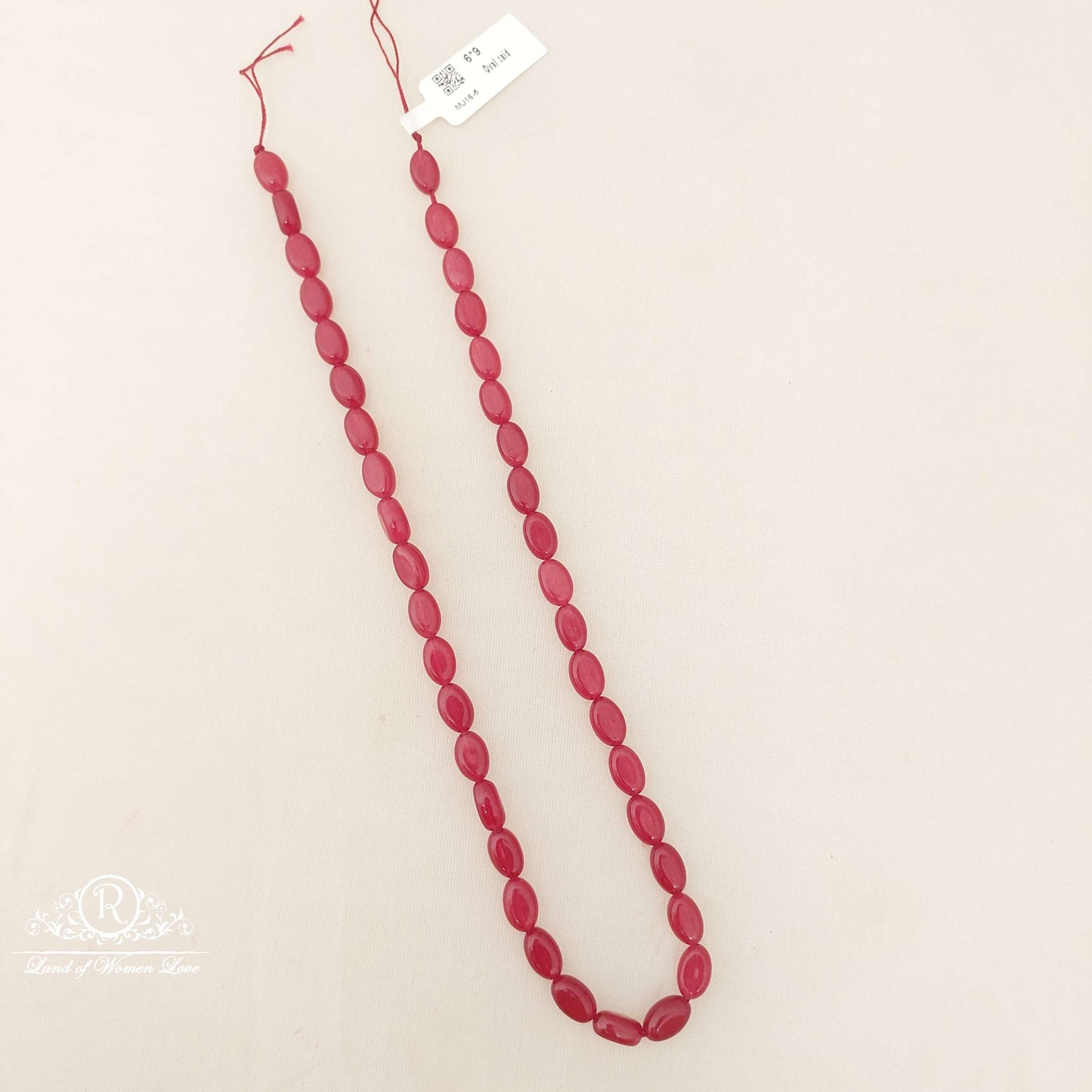 6*9 Oval Zaid Ruby Beads-MJ16-5
