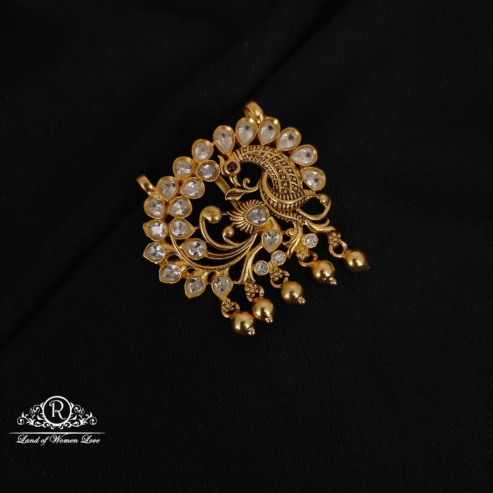 pendant 92.5 silver peacock design pendant-rccp439 92.5 silver ramala jewelry / ramala collections