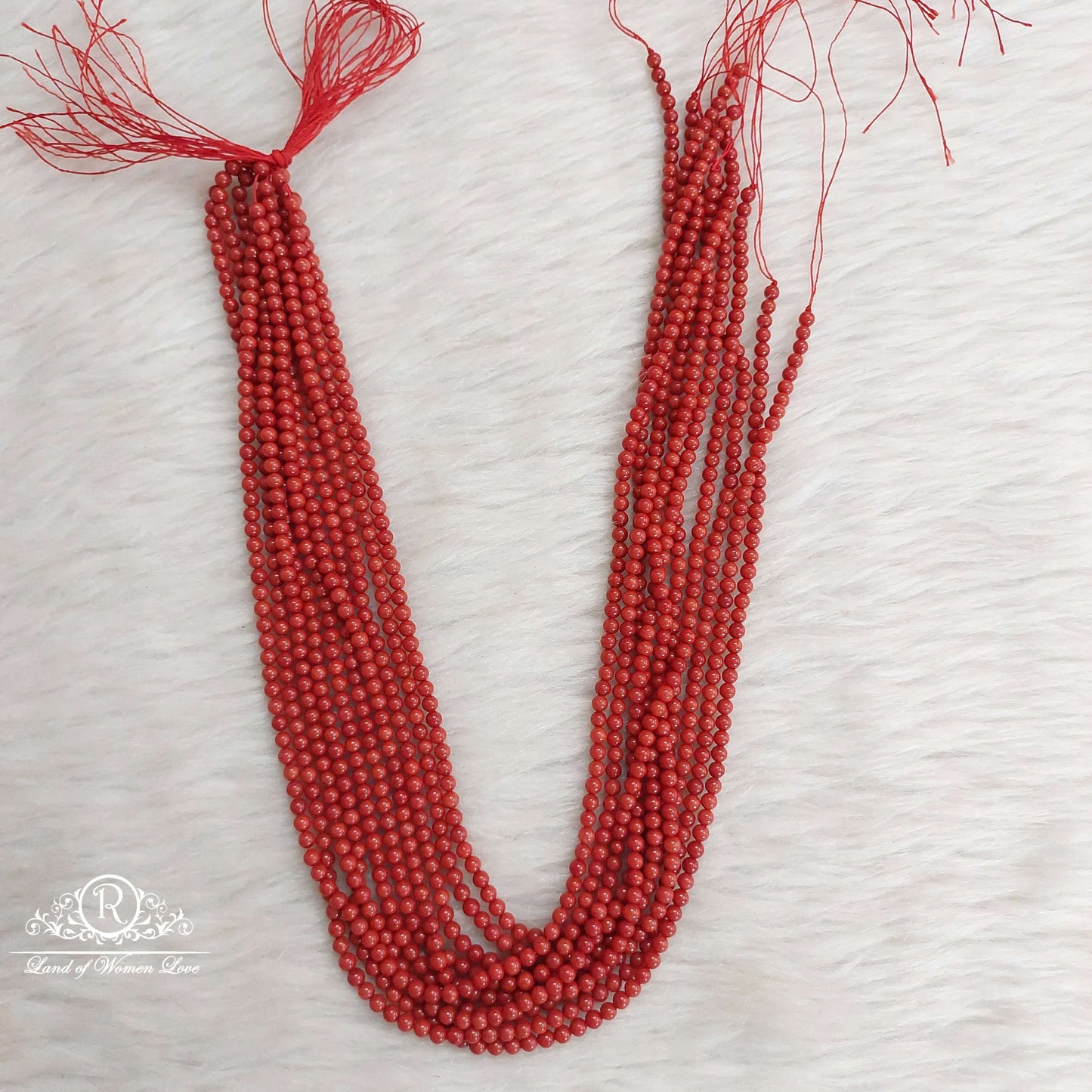 Coral 4mm Beads-B024
