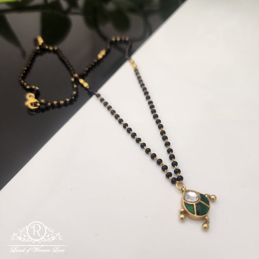 pendant silver black beads chain-rch475 92.5 silver ramala jewelry / ramala collections