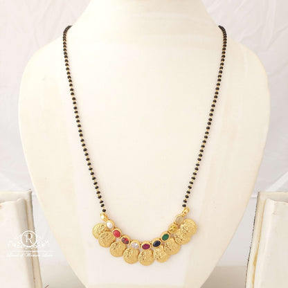 chain silver kasula black beads-sa443 navaratna 92.5 silver ramala jewelry / ramala collections