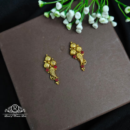 earrings silver earrings ruby 92.5 silver ramala jewelry / ramala collections