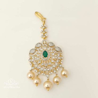 silver diamond replica design cz-stones tikkas-rccp35 cz 92.5 silver ramala jewelry / ramala collections