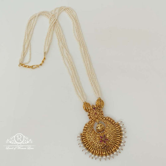 pendant silver pearls beads design mala-rch592 92.5 silver ramala jewelry / ramala collections