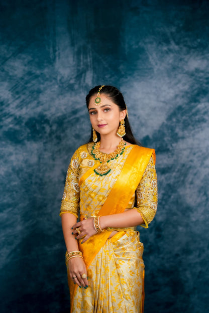 Silver Dhasavatharam Design Necklace With Earrings-S761762