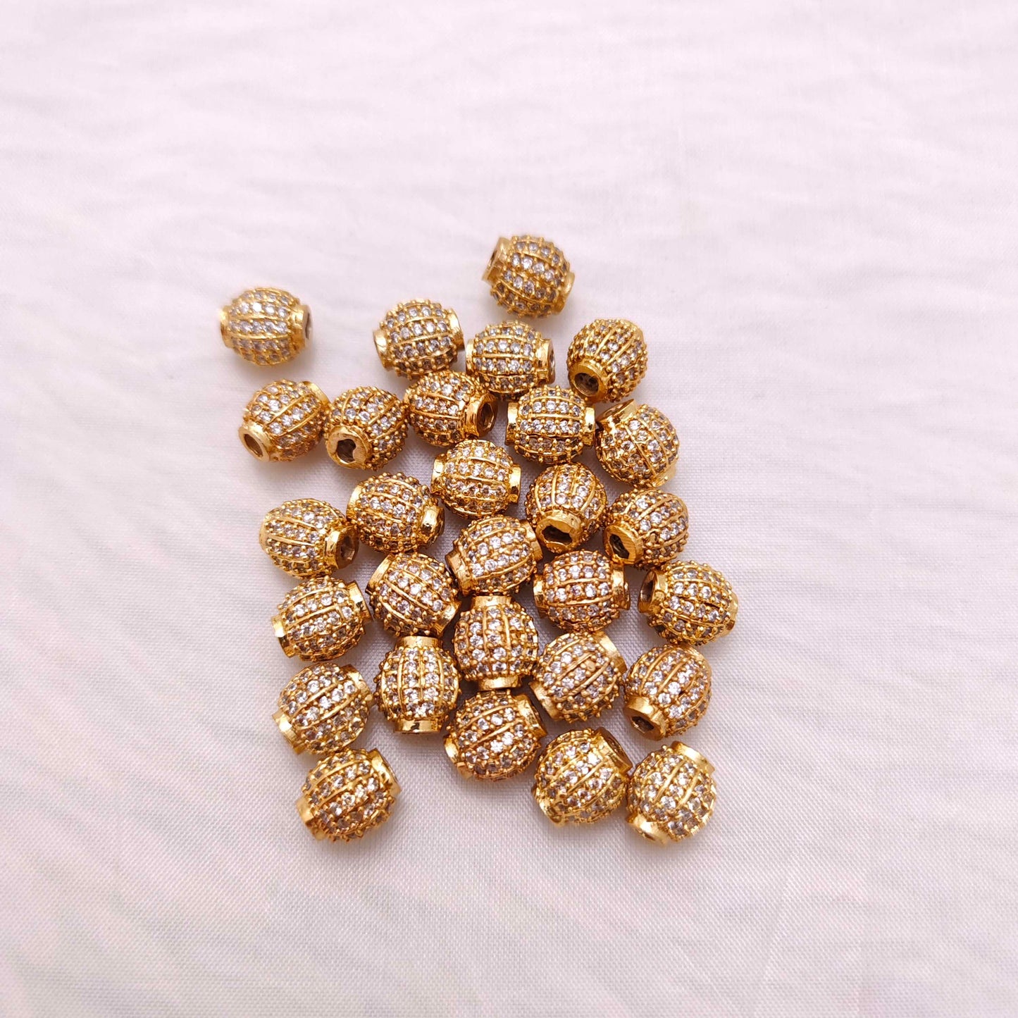 Silver CZ-stone balls-RCJR462