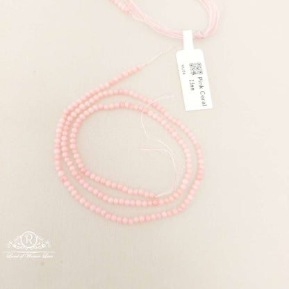 2.5MM Pink Coral Beads-MJ24