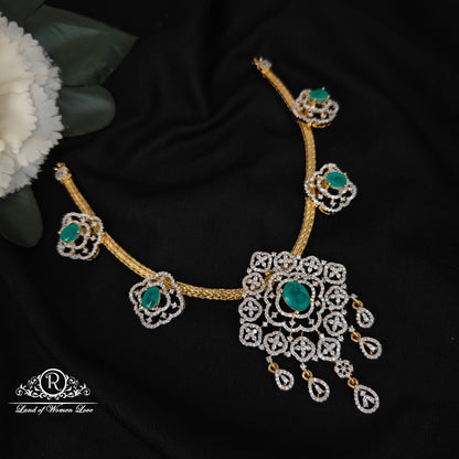 92.5 silver simple and Cute necklace with earrings set -RC06M1266