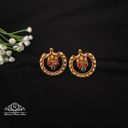 earrings 92.5 silver simple and cute earrings - rcjr964 92.5 silver ramala jewelry / ramala collections