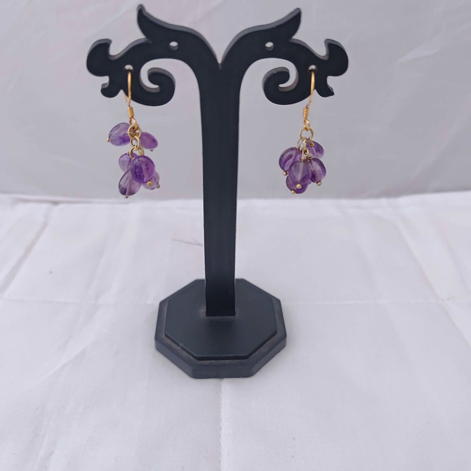 earrings silver gold polish earrings -rch275 92.5 silver ramala jewelry / ramala collections