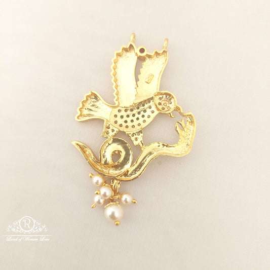 Silver Snake With Egale Design Locket-M187-1