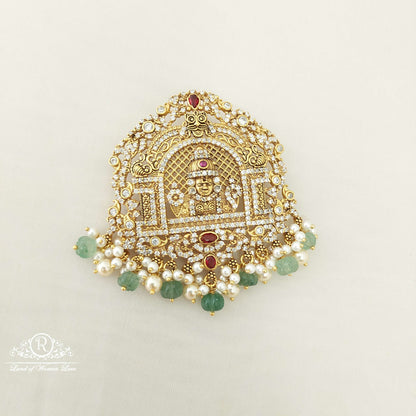 silver god venkateswara swamy locket-sa405 cz 92.5 silver ramala jewelry / ramala collections