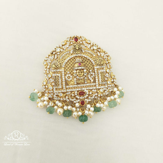 silver god venkateswara swamy locket-sa405 cz 92.5 silver ramala jewelry / ramala collections