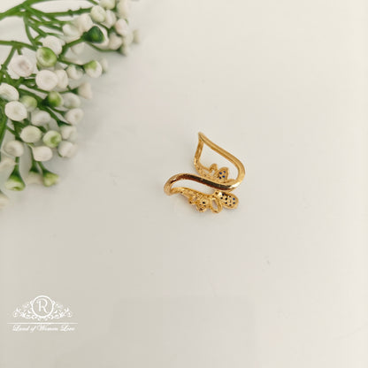 92.5 silver simple and Cute CZ- stones Vanki Ring -RCDS386