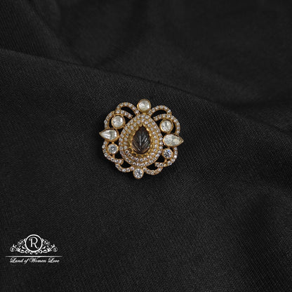 92.5 silver victorian leaf design side locket-rcm1104 92.5 silver ramala jewelry / ramala collections