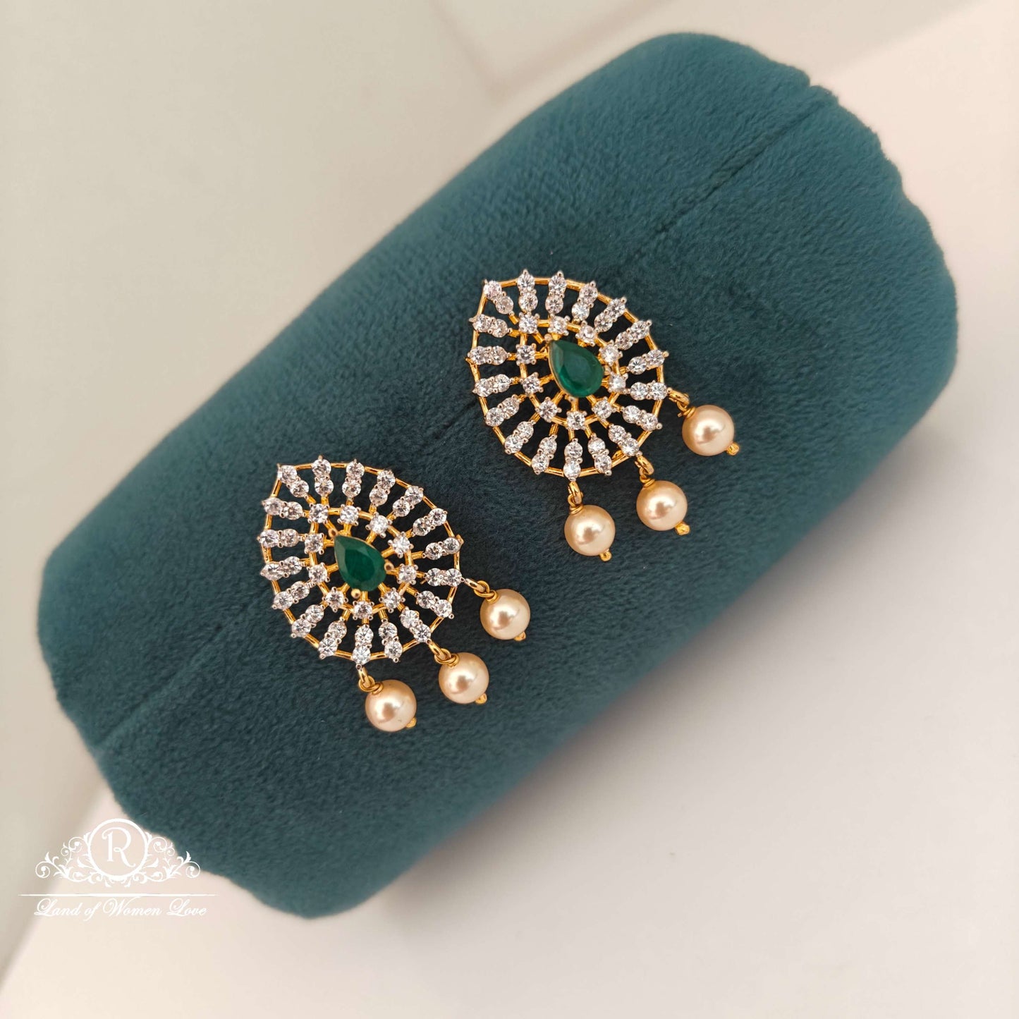 stud diamond finishing replica silver studs-rc94-90cp016 92.5 silver ramala jewelry / ramala collections