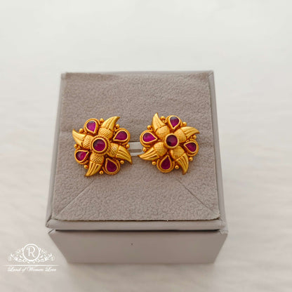 earrings silver gold replica earrings -rcv245 92.5 silver ramala jewelry / ramala collections