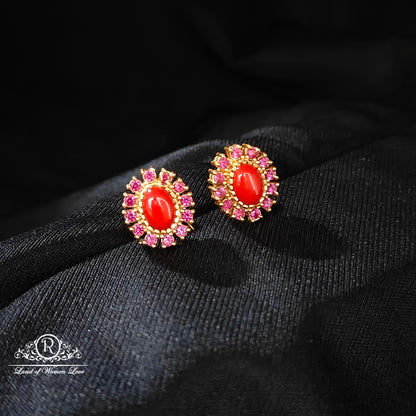Silver earrings -RCM381