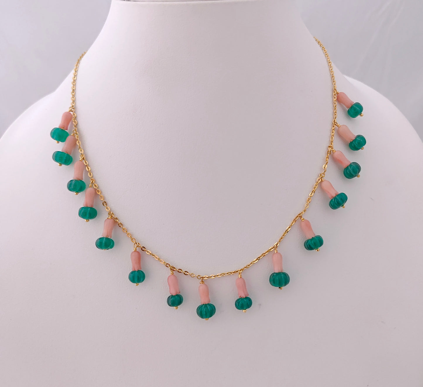 Silver gold polish chain design -RCD223