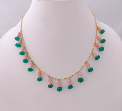 Silver gold polish chain design -RCD223