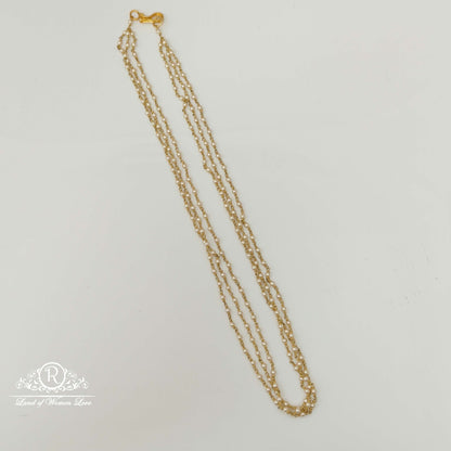 chain silver pearls beads design chain-rch568 92.5 silver ramala jewelry / ramala collections