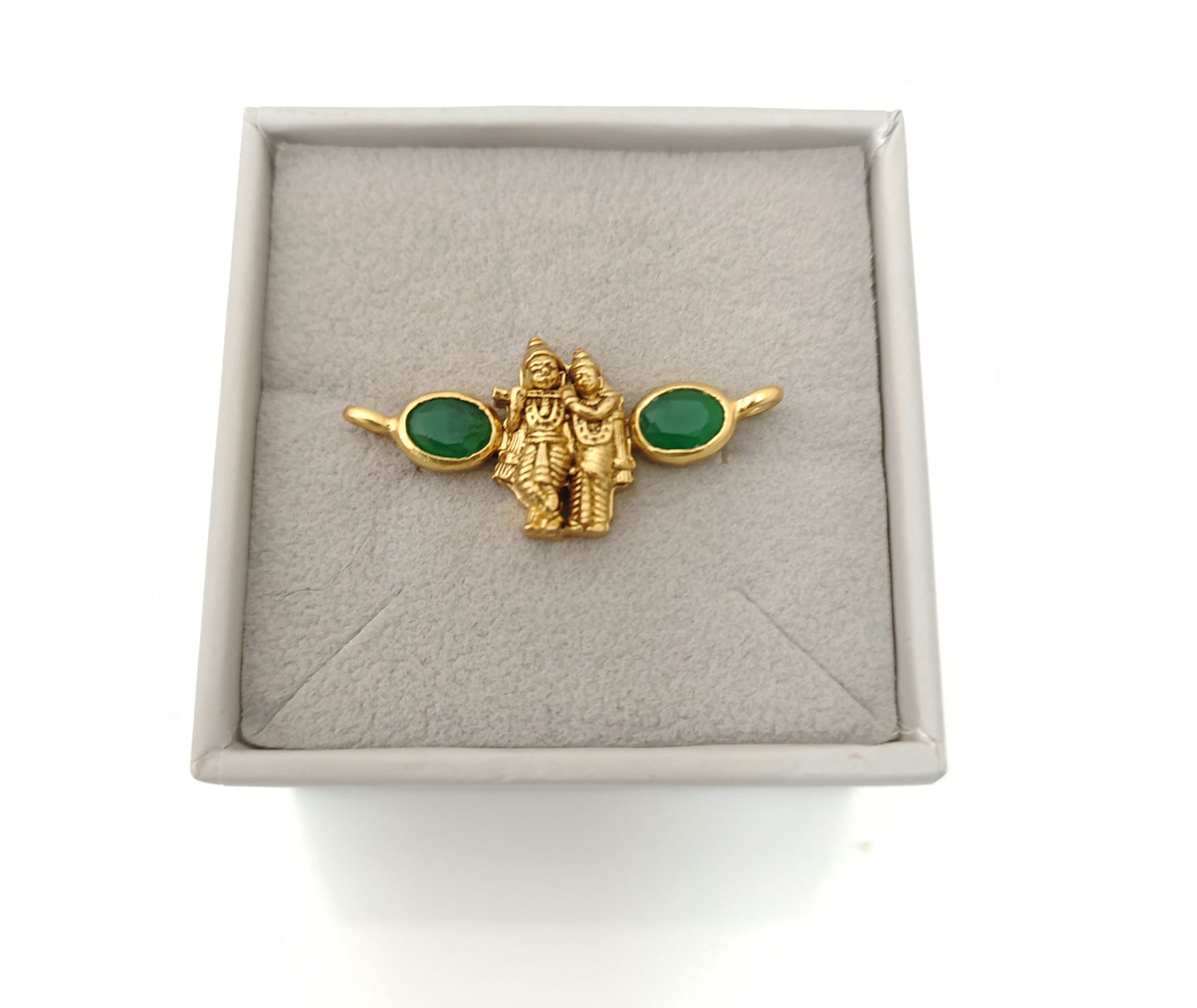 silver radha krishna model small mala locket-rcm735 92.5 silver ramala jewelry / ramala collections