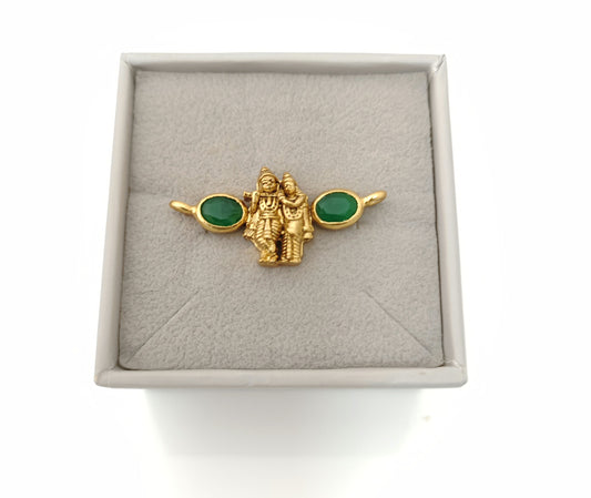 silver radha krishna model small mala locket-rcm735 92.5 silver ramala jewelry / ramala collections