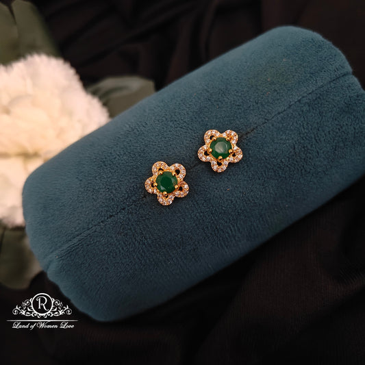 earrings silver stone design earrings -rcns038 92.5 silver ramala jewelry / ramala collections