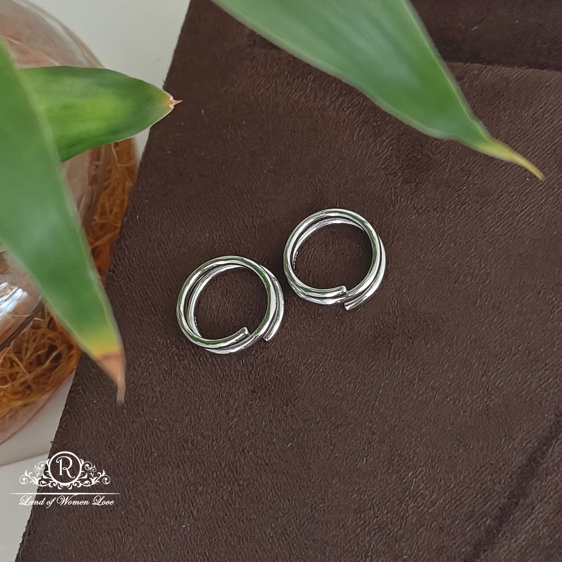 silver italin toe rings -rcrb6 92.5 silver ramala jewelry / ramala collections