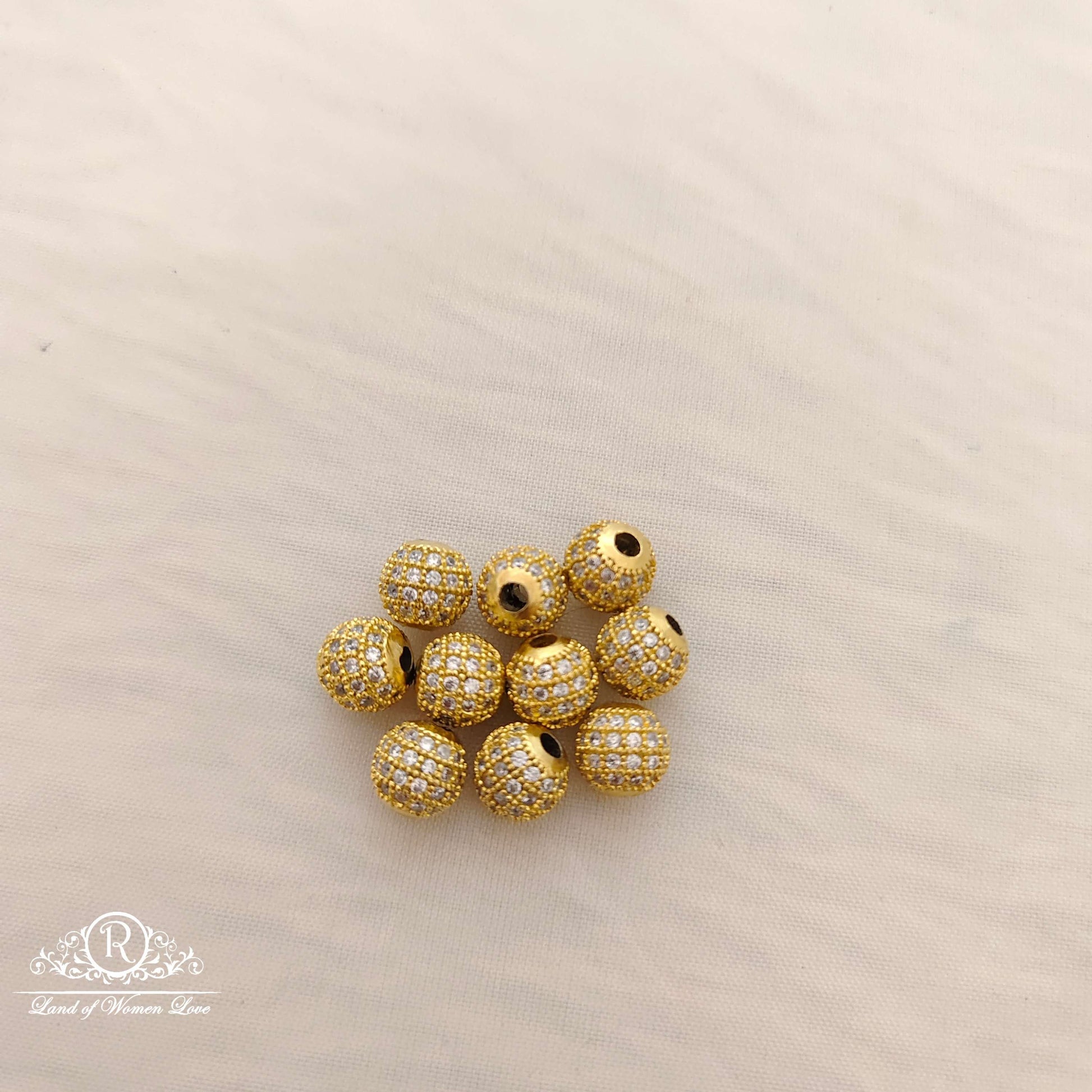 silver making accessories cz-balls-rcd431 cz 92.5 silver ramala jewelry / ramala collections