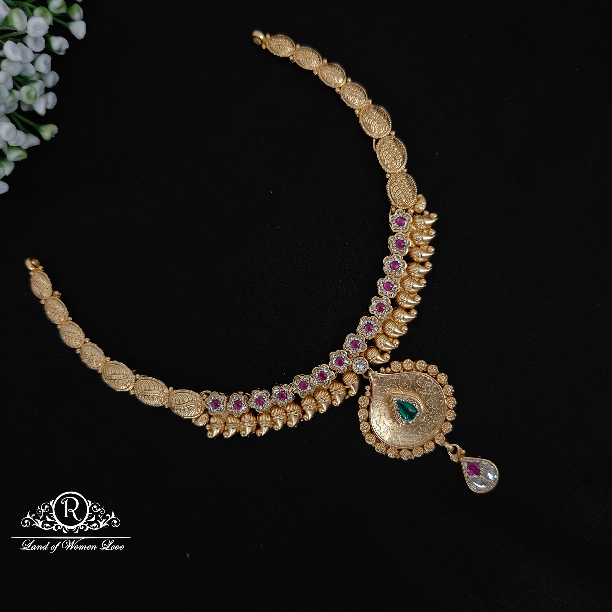 necklace silver simple and cute necklace -rc06m417 92.5 silver ramala jewelry / ramala collections