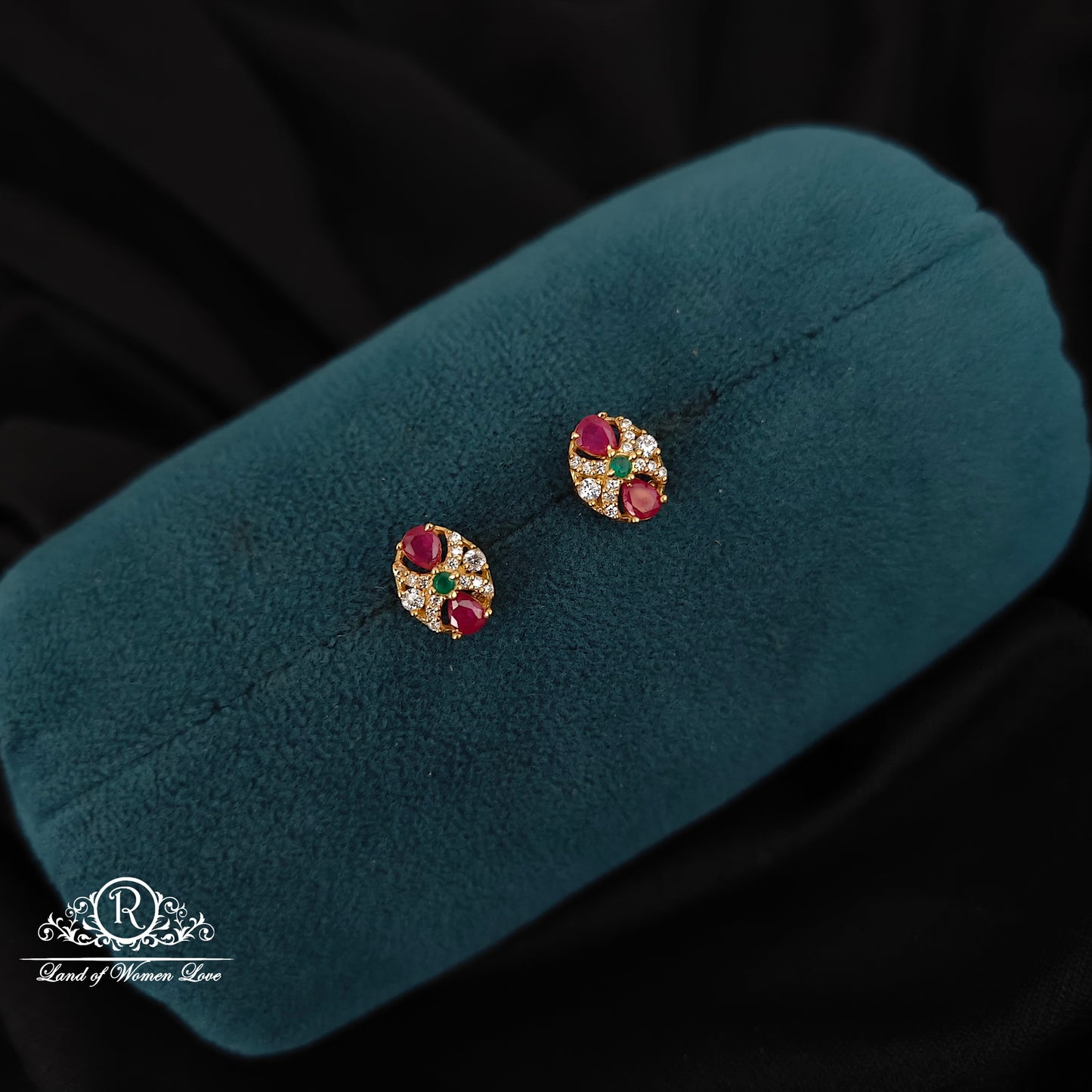 earrings 92.5 silver simple and cute earrings - rcbg078 92.5 silver ramala jewelry / ramala collections