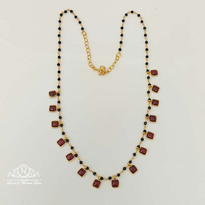 silver black beads design-rcjr670 92.5 silver ramala jewelry / ramala collections