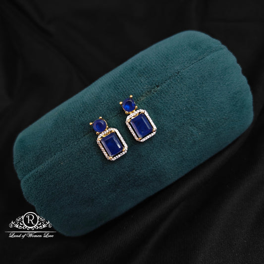 earrings 92.5 silver diamond finishing earrings-rccp341 92.5 silver ramala jewelry / ramala collections