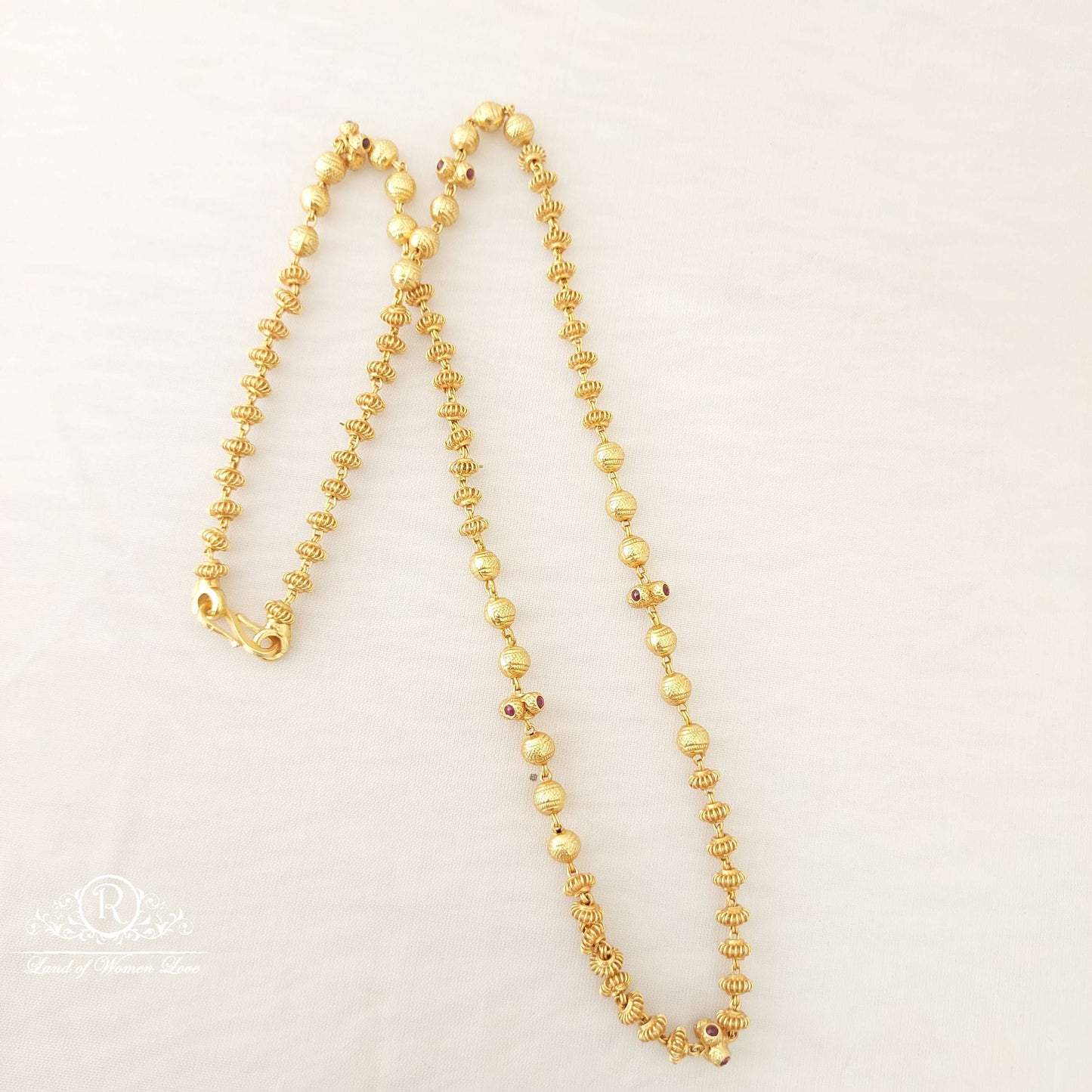 chain silver gold balls chain-sa470 92.5 silver ramala jewelry / ramala collections