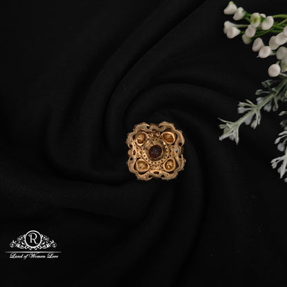 92.5 Silver Victorian White and pink stones side lockets-RCM1075