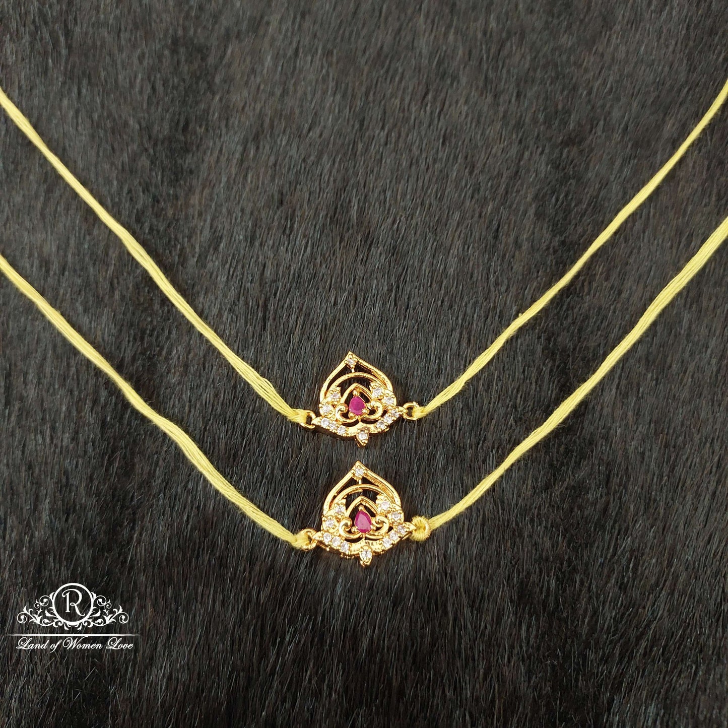 Silver White Stones Basikam Designs-H118