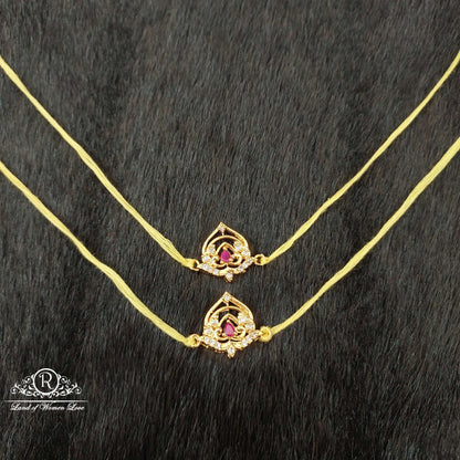 Silver White Stones Basikam Designs-H118