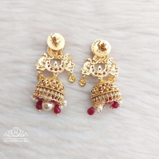 Silver Peacock Model jhumkas-S905