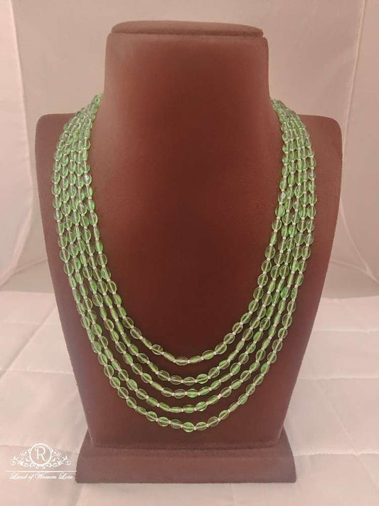 green tourmaline smooth nuggets ovel shapes 5 line beads-rcmb08 tourmaline 92.5 silver ramala jewelry / ramala collections