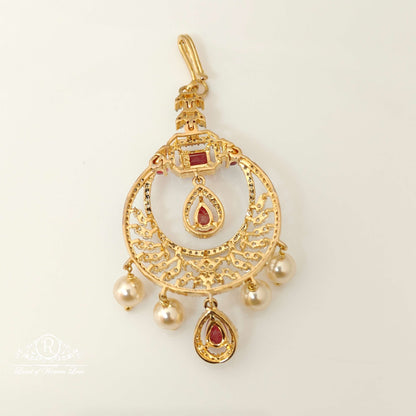 Silver Diamond Replica Design CZ-Stones Tikkas-RCCP33