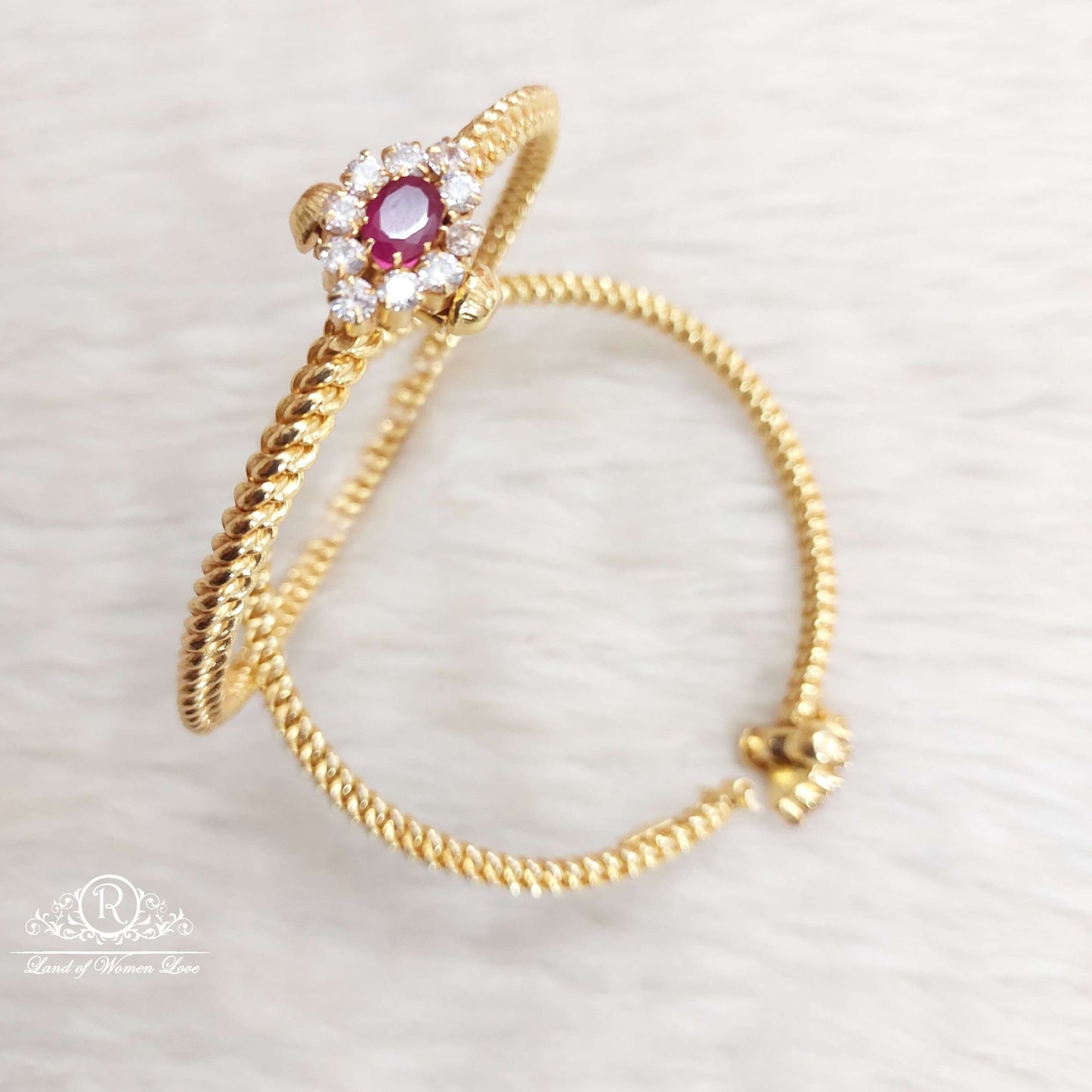 Silver Open Type Bangles-S235