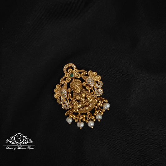 pendant 92.5 silver lakshmi devi design pendant-rccp348 92.5 silver ramala jewelry / ramala collections